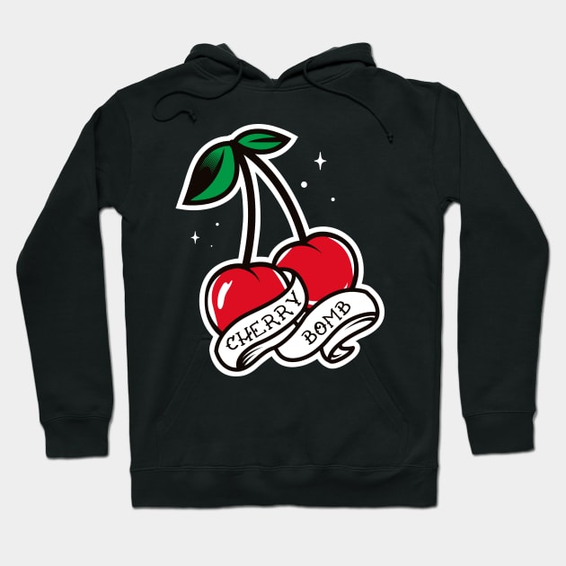 Vintage Cherry Bomb Shirt Hoodie by B3an!